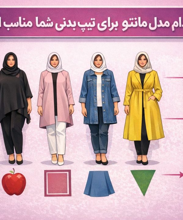 کدام مدل مانتو برای تیپ بدنی شما مناسب است؟